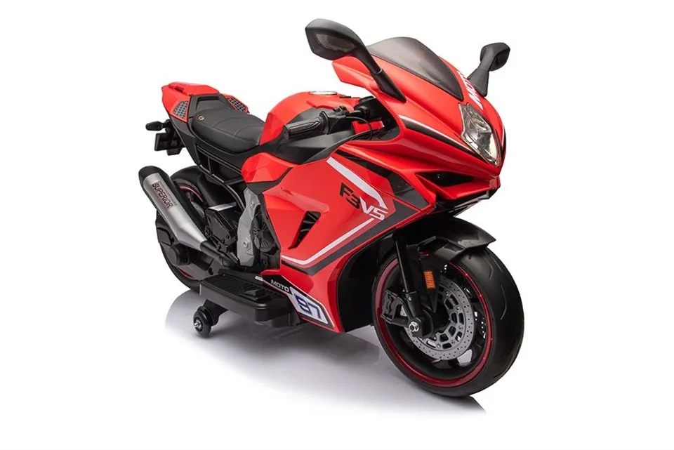 Kids Electric Ride On Motorcycle With Training Wheels